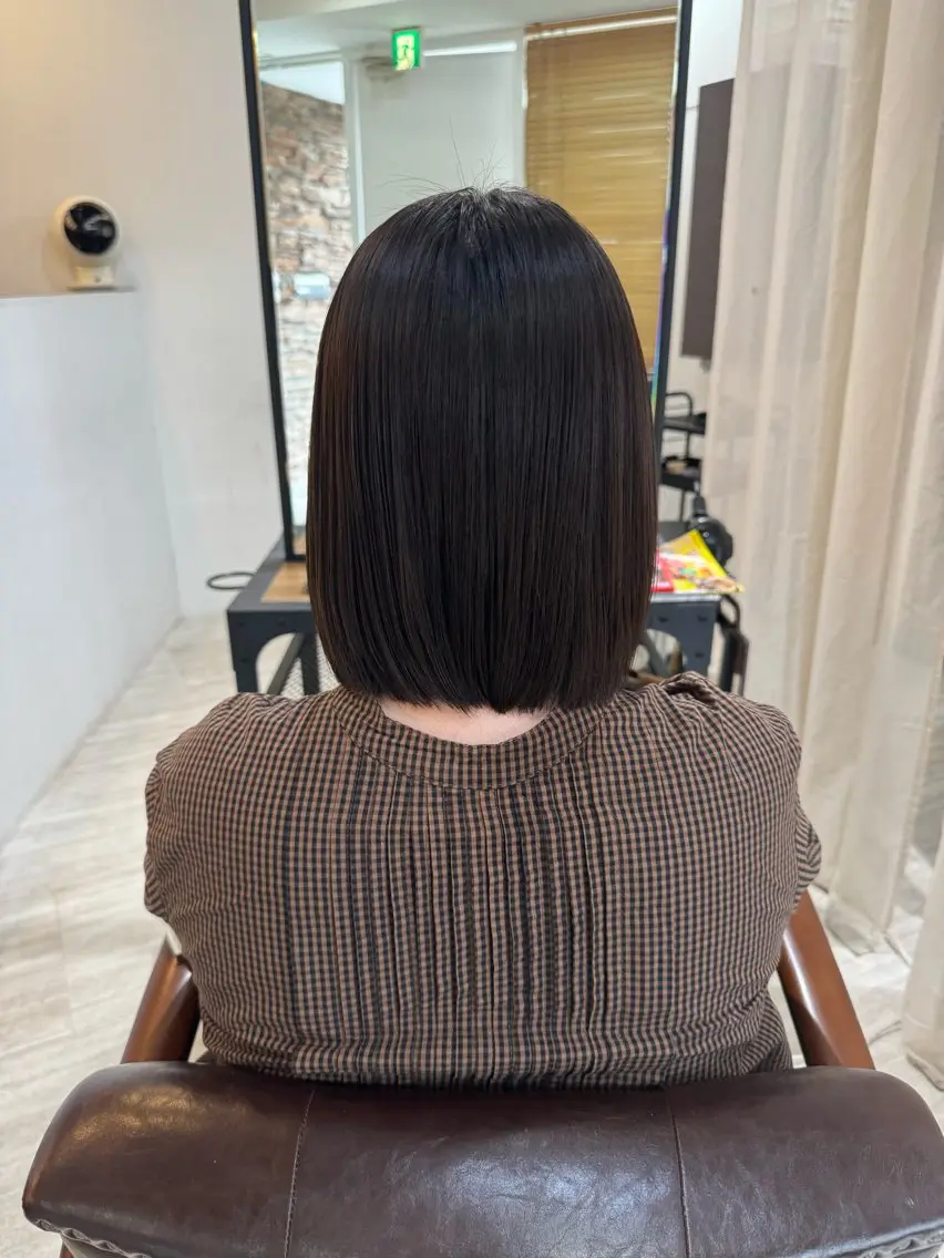 セミロング パーマ 美髪✨艶髪✨髪質改善 カラー特化❣大石優奈のヘアスタイル