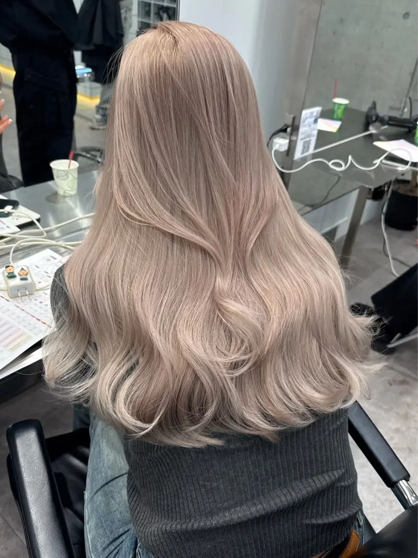 ロング カラー ヘアカラー 似合わせ×ハイトーン ブリーチカラー/大雅のヘアスタイル