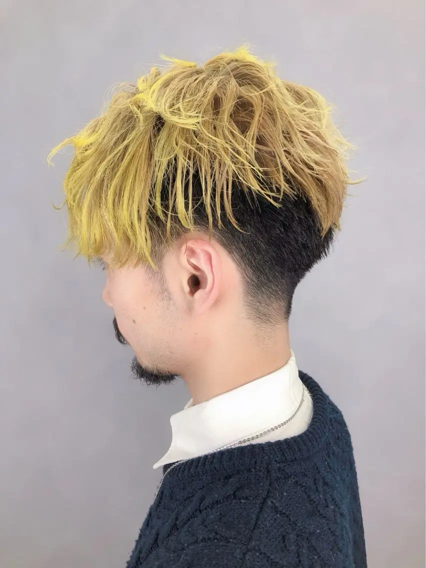 【メンズ期間限定】カット✂︎＋ダブルカラー(全頭ブリーチ1回＋カラー)＋コーティングトリートメント付【カットなしも可◎】の写真