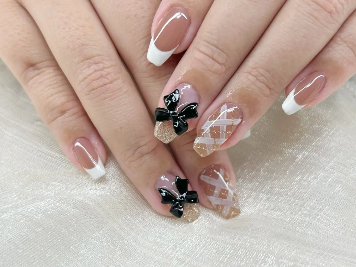 ネイル アートネイル 成人式 長さ出し フットネイル マグネットネイル ハンドネイル Lino Nailのネイルデザイン