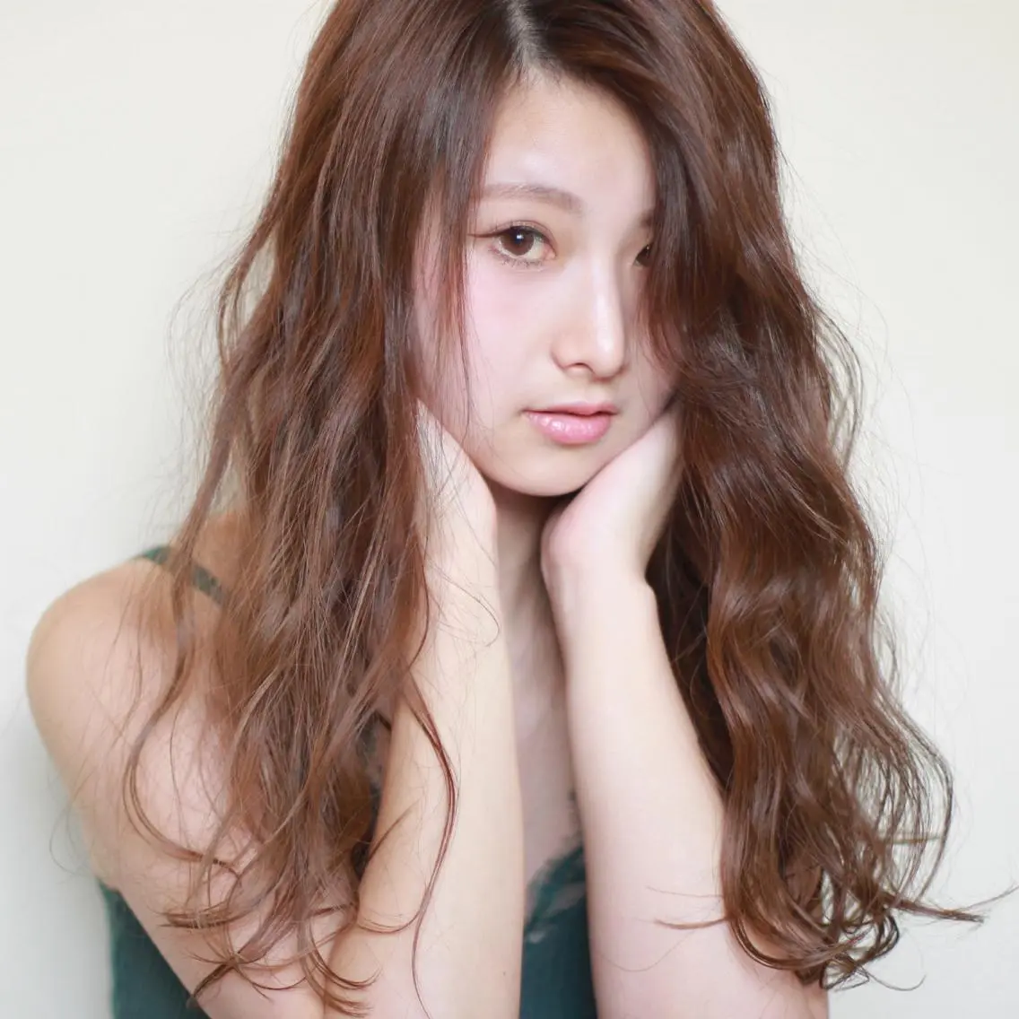 ロング カラー ロング ボブ/顔周りレイヤー carlm:上川美幸のヘアスタイル