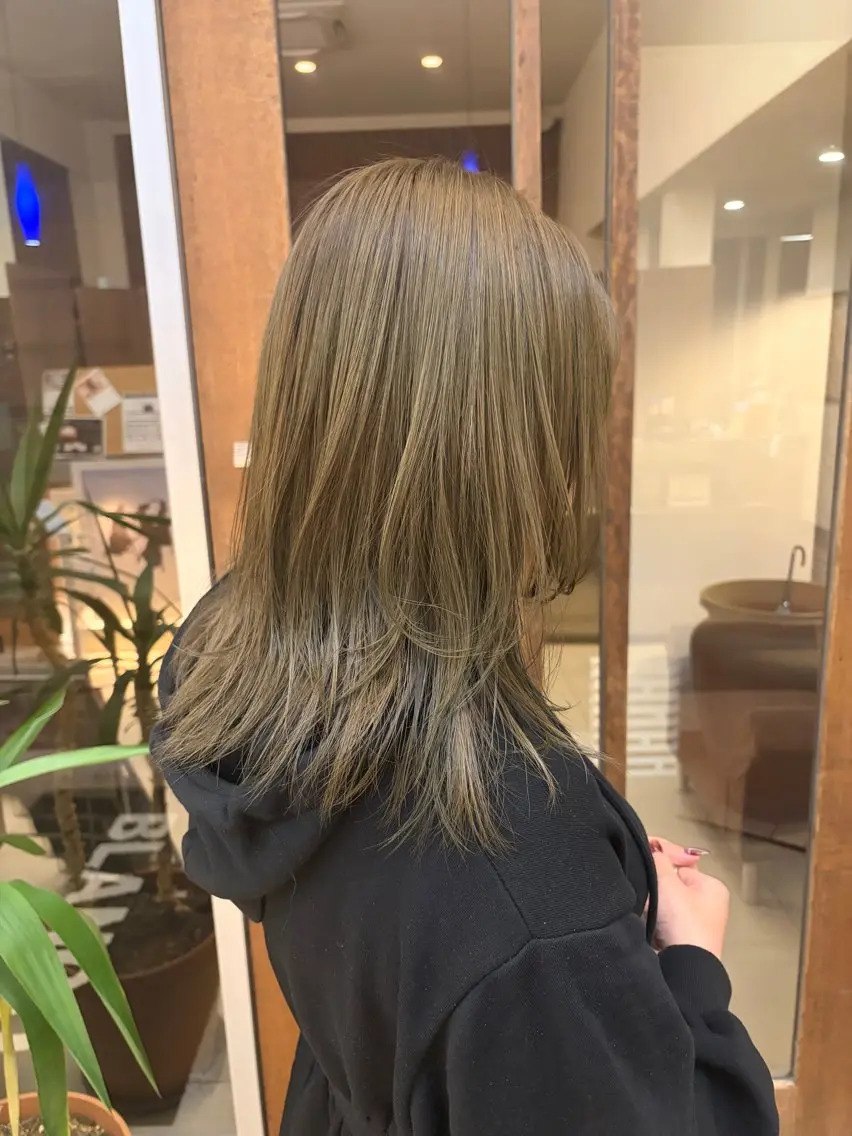 ロング カット ヘアカラー カット／ブリーチ🐏 モデル募集中 ナナホのヘアスタイル