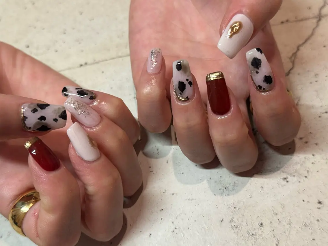 ネイル ハンドネイル 韓国/ワンホン/長さ 出しつけ放題🎀のネイルデザイン