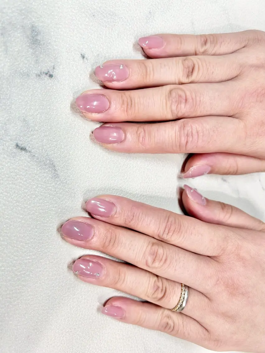 ネイル ワンカラーネイル 春ネイル ストーンネイル n.nail 🎀城山のネイルデザイン