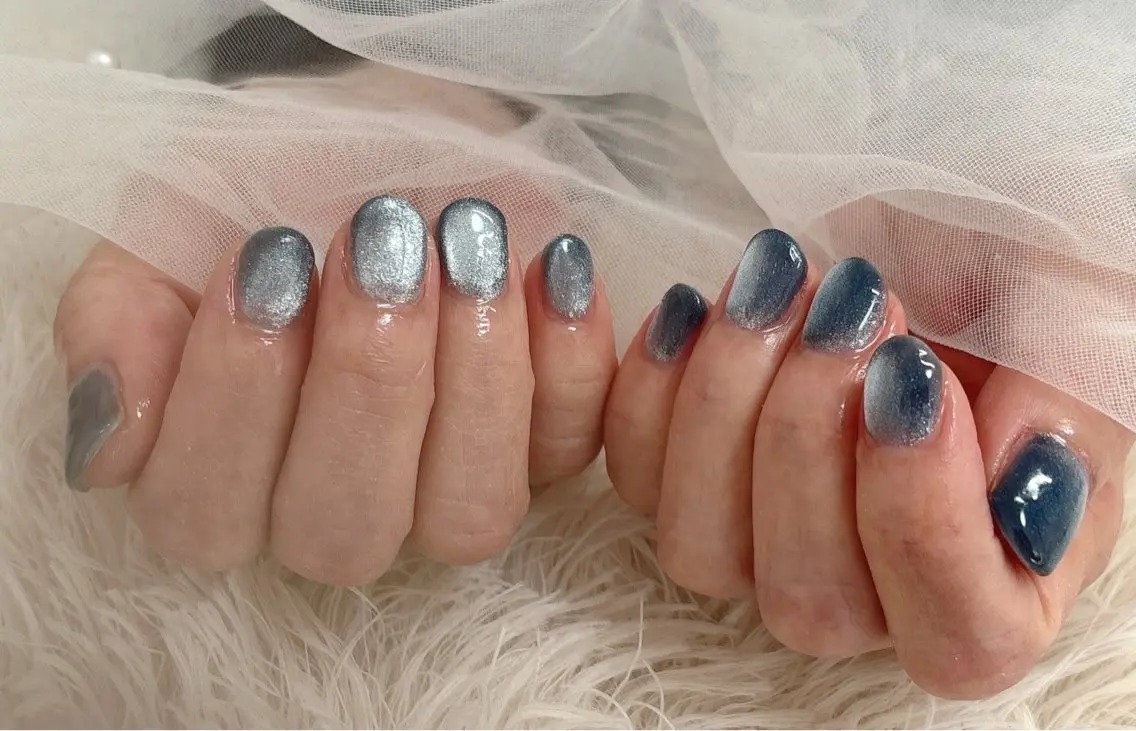 ネイル マグネットネイル ハンドネイル nail salon はるりのネイルデザイン