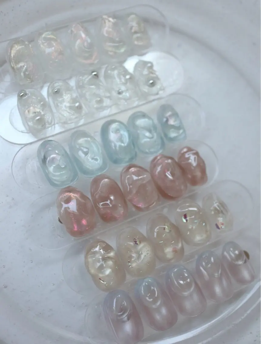 ネイル 氷ネイル・うるうるネイル ハンドネイル Lis nail. 🕊yuriのネイルデザイン