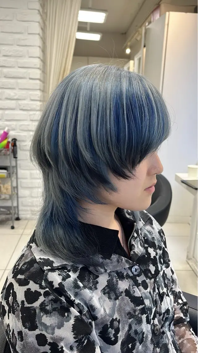 ミディアム カラー カット ヘアカラー トリートメント ヘッドスパ 【赤み消し透明感・ 育てる赤】リノ🪐のヘアスタイル