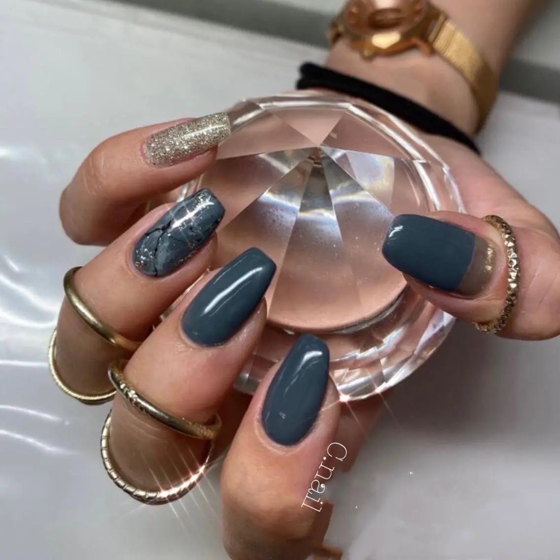 ネイル 大理石ネイル(マーブル) C.Nail &Eyeのネイルデザイン