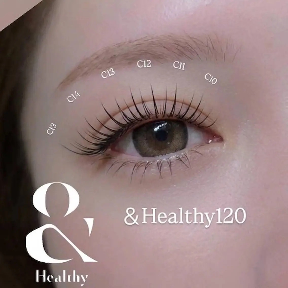 【パリエク】оr【&Healthy120本】エクステ120本➕️パーマ★【オフ￥700】ｱｲｼｬﾝﾌﾟｰ付き★束感仕上げの写真