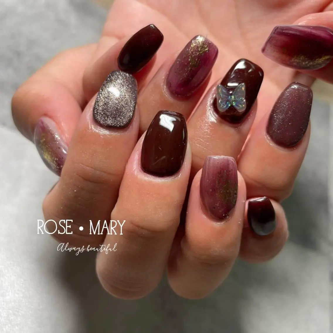 ネイル ハンドネイル ROSE・ MARY 鈴木のネイルデザイン