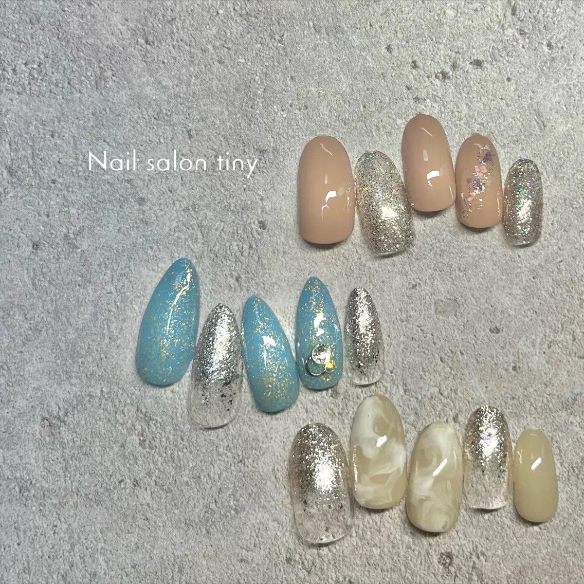 ネイル Nail salon tiny🩵のネイルデザイン