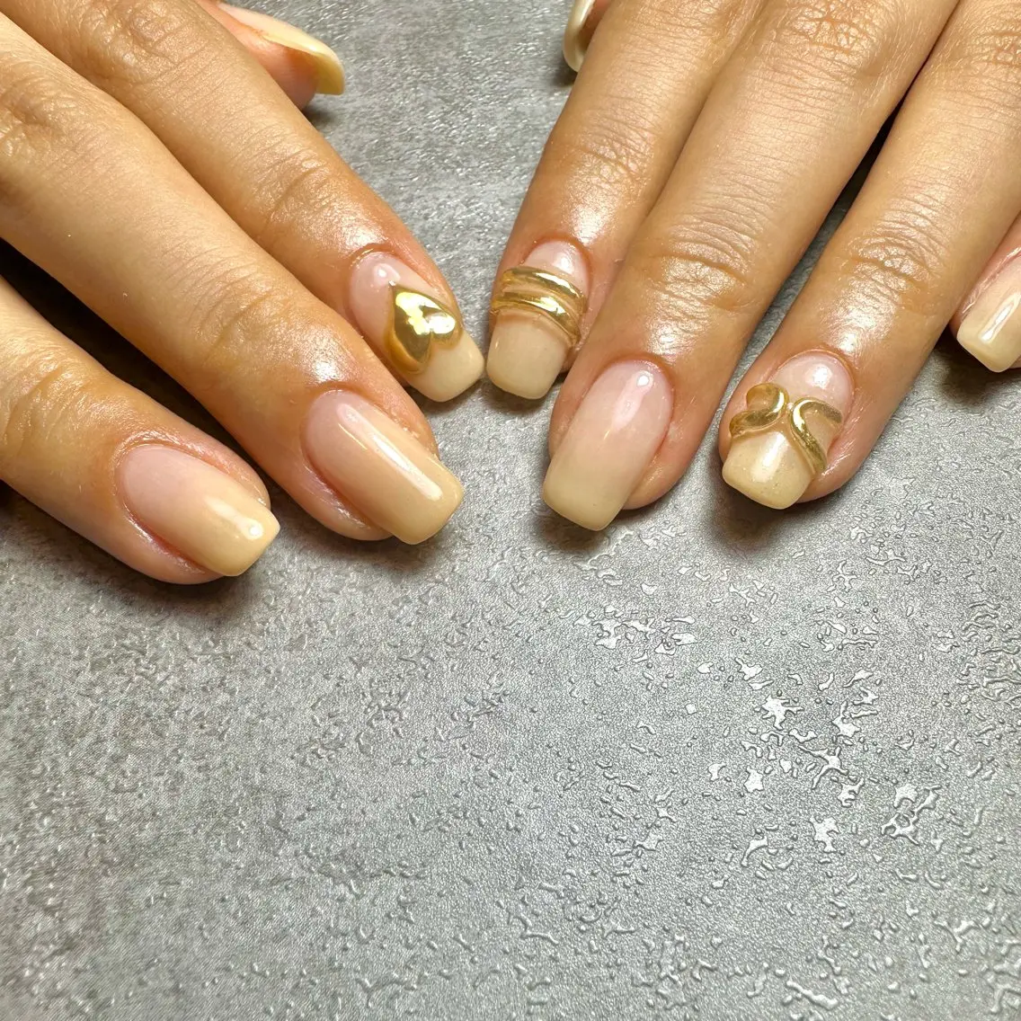 ネイル アートネイル クリアネイル ぷっくりネイル ハンドネイル GéRanium Harukaのネイルデザイン