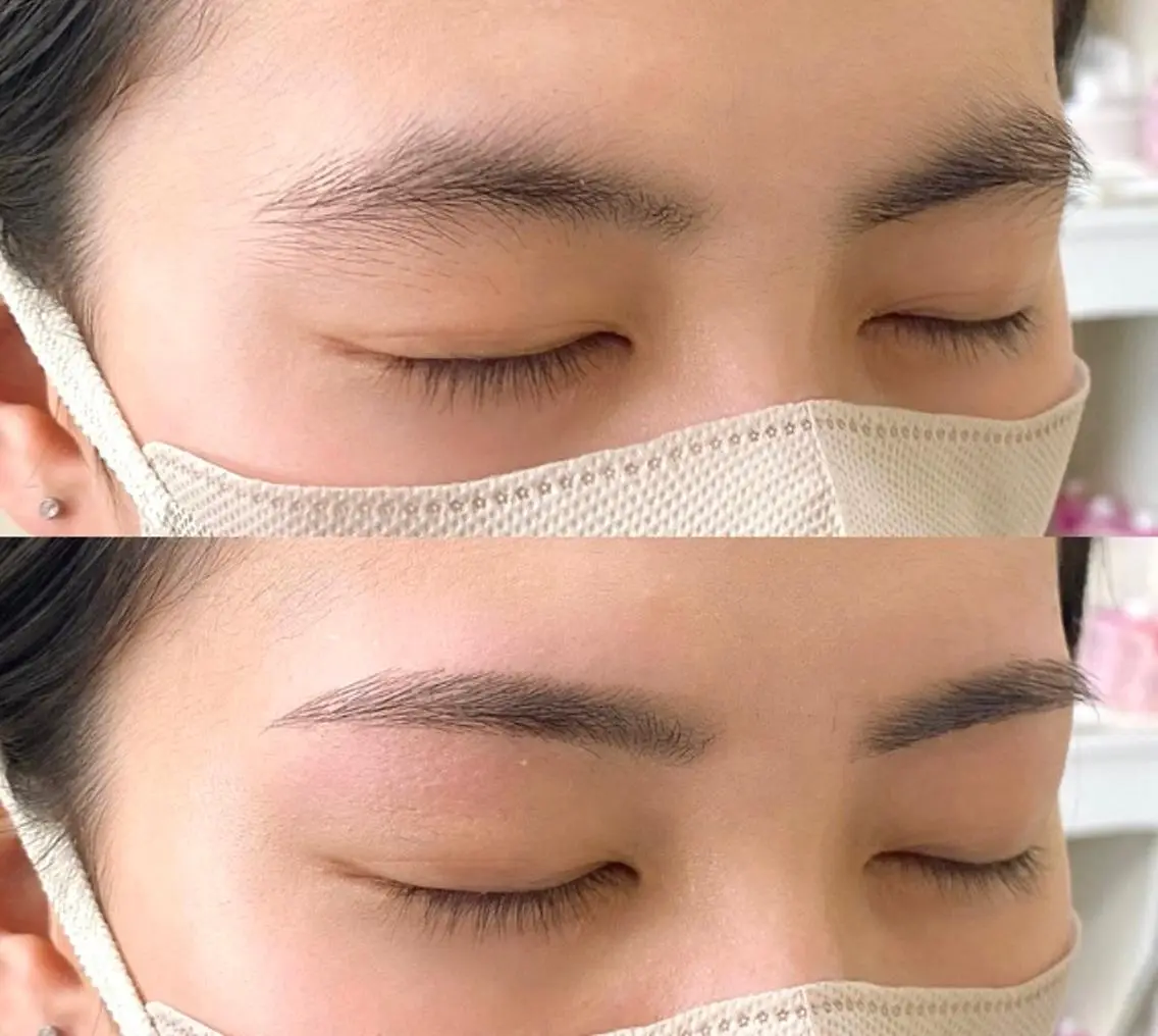 《期間限定モニター価格》垢抜けアイブロウWAX脱毛（メイクレッスン付き）の写真