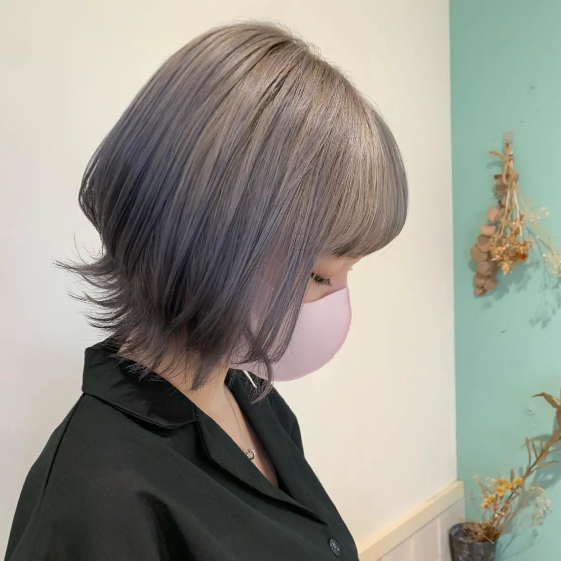ショート カラー ヘアアレンジ 💖クボ モモ💖のヘアスタイル