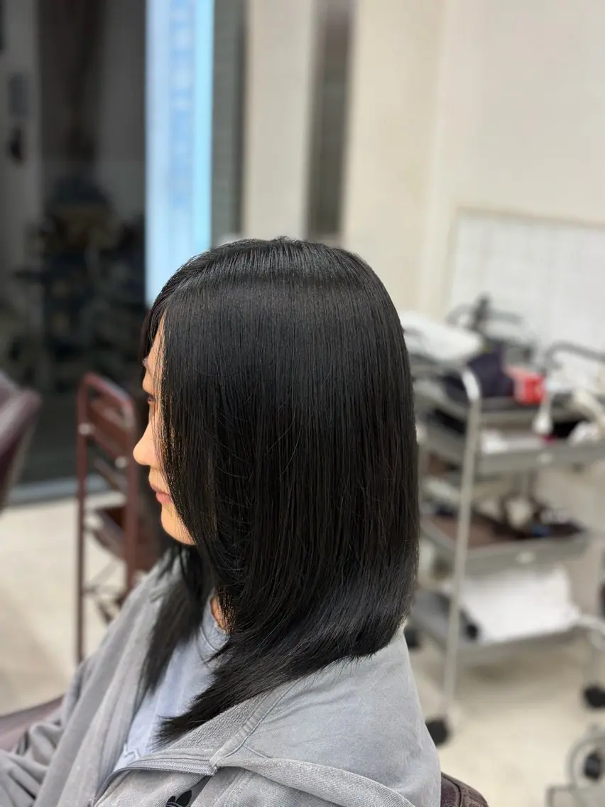 ミディアム ヘアカラー サイトウ タクトのヘアスタイル