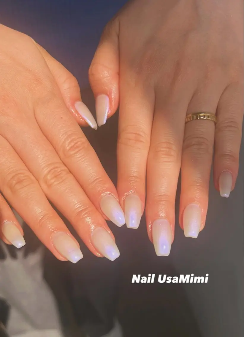 ネイル アートネイル ジェルネイル 韓国ネイル ワンカラーネイル パラジェル ハンドネイル 本町ネイルNail UsaMimiのネイルデザイン