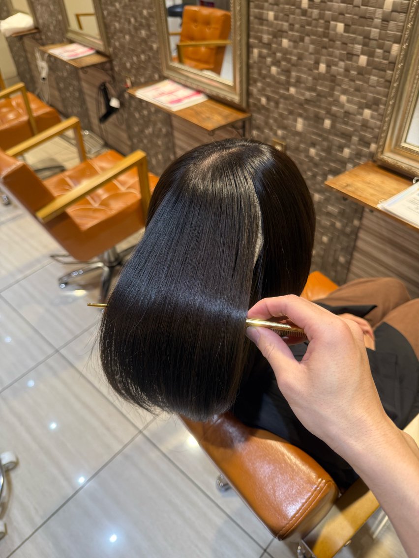 ミディアム カラー カット ヘアカラー トリートメント 🫧髪質改善/相模 大野/新井公輔🫧のヘアスタイル