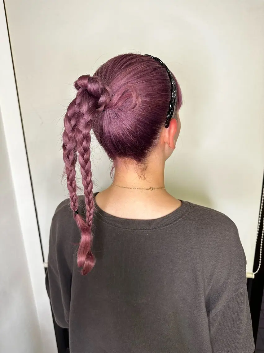 ミディアム カラー カット ヘアカラー トリートメント ブリーチカラー🫧 森　凪沙のヘアスタイル