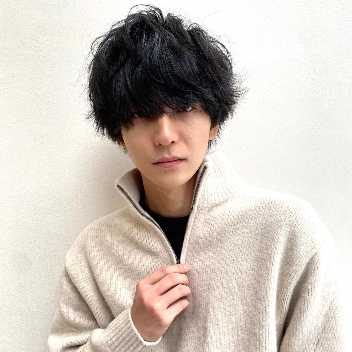 ショート パーマ メンズ カット パーマ トリートメント ✨店長/原宿/艶髪✨ 阿部凌太郎のヘアスタイル