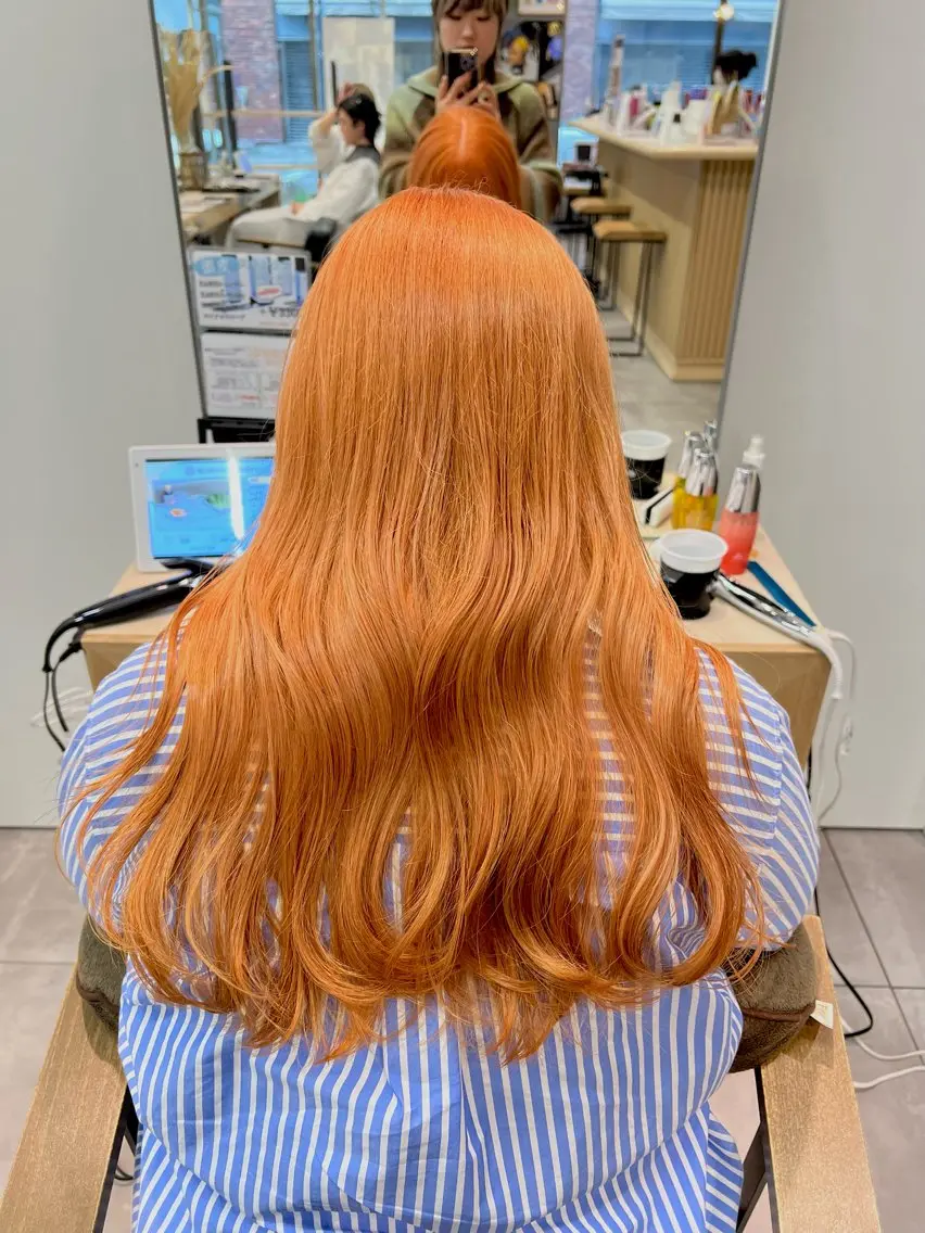 ロング カラー ヘアカラー トリートメント 🌞レイヤー×カラー 前川那津美🌞のヘアスタイル