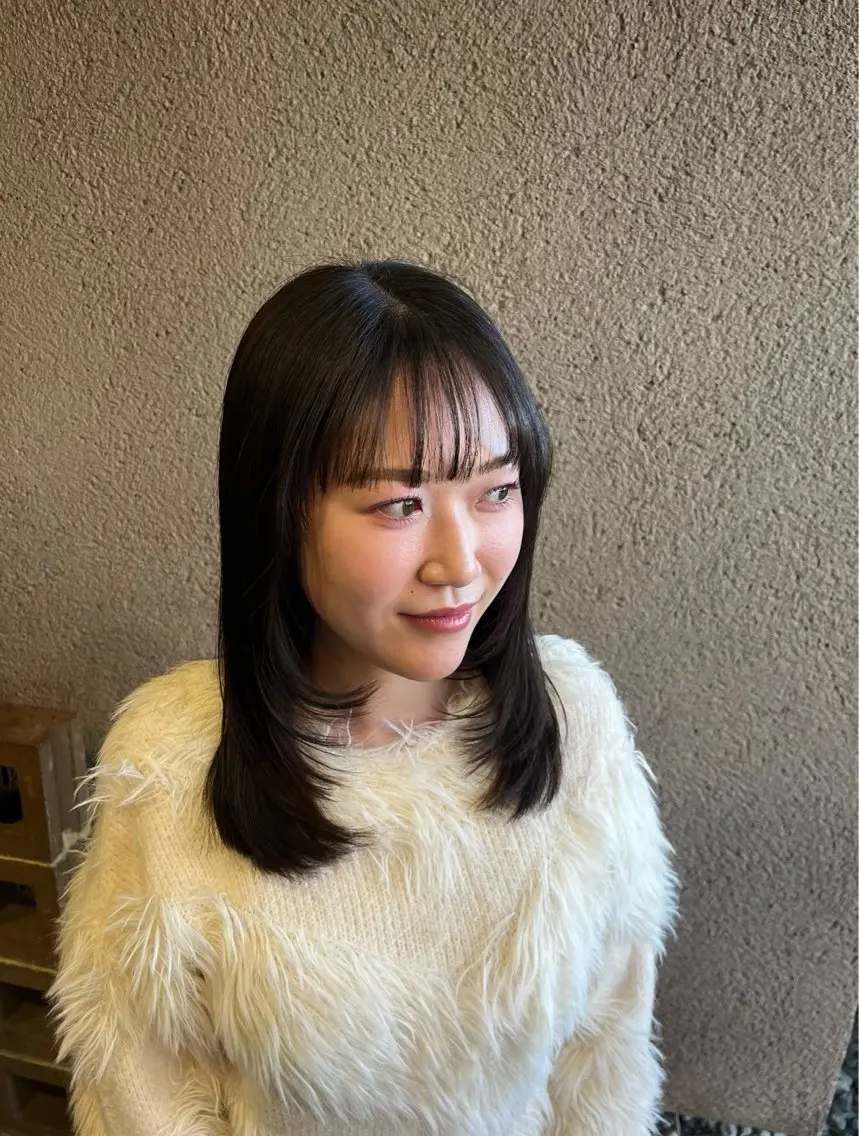 ミディアム reúna rikoのヘアスタイル