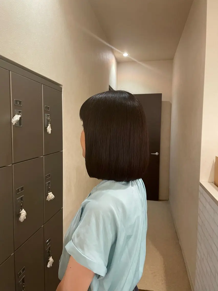 ミディアム care'A 林のヘアスタイル