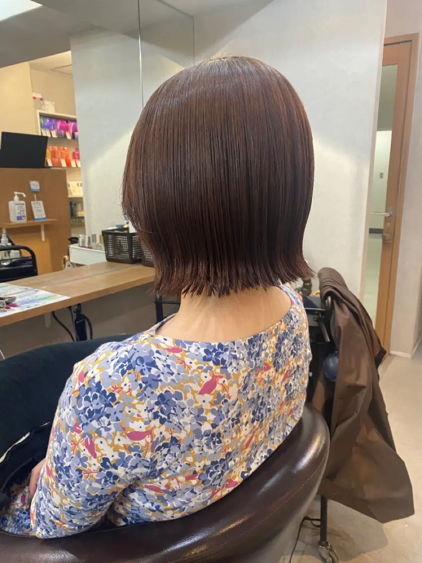 ショート カット ヘアカラー トリートメント 🫧透明感カラー🫧 佐野花苗[新宿]のヘアスタイル