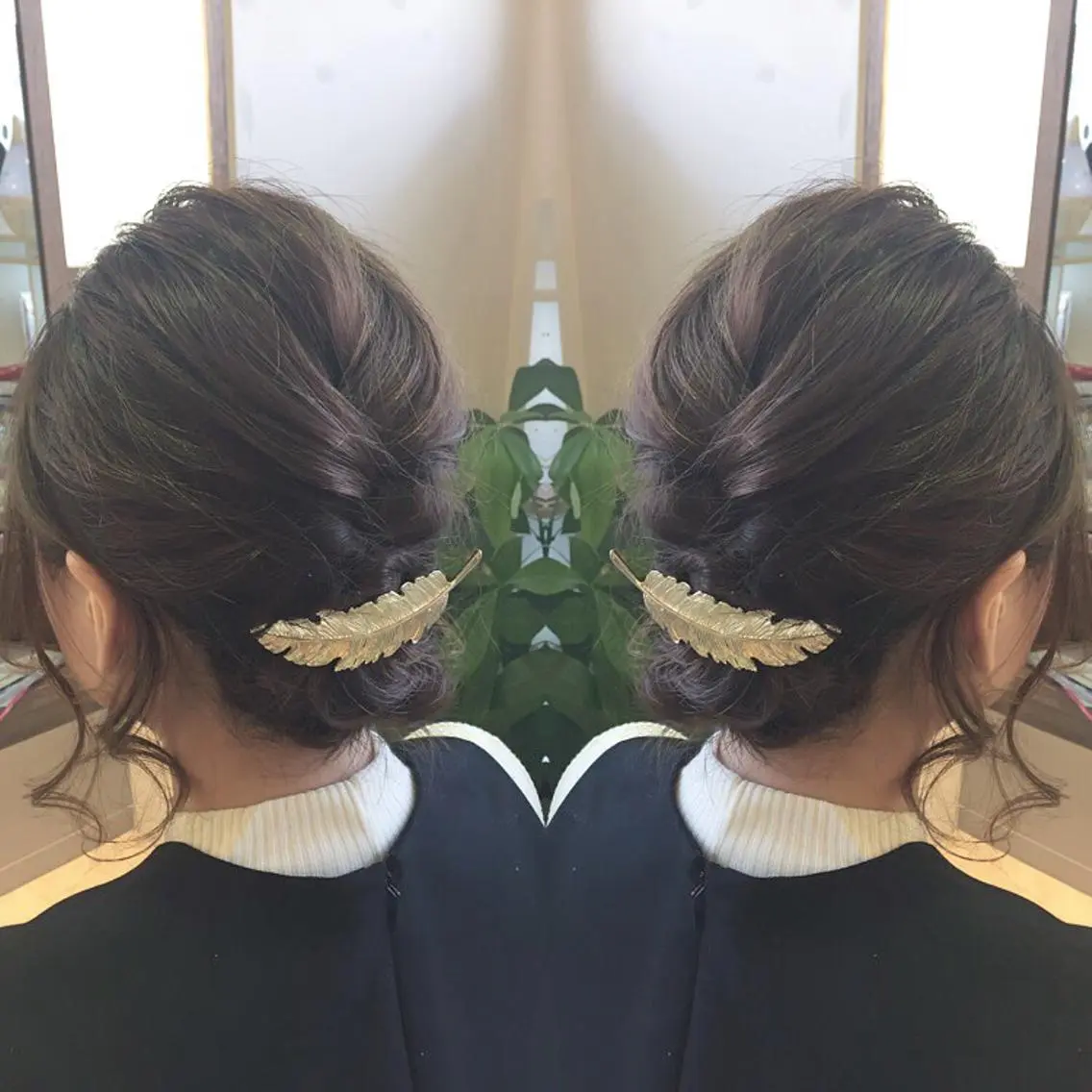 ミディアム セミロング ヘアアレンジ 青木 茂樹⭐️ 透明感カラーのヘアスタイル