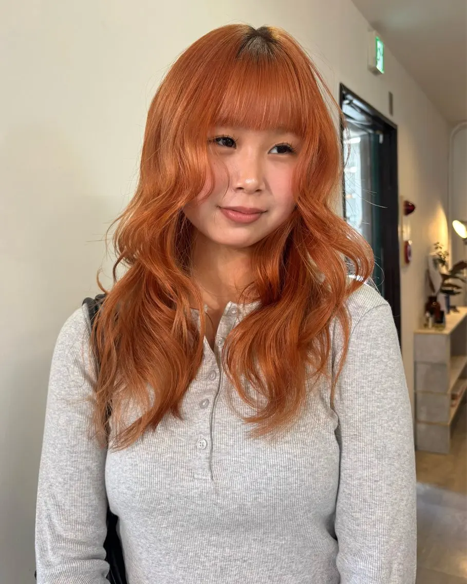 ロング ヘアカラー Hikari / 天神大名/暖色カラーのヘアスタイル