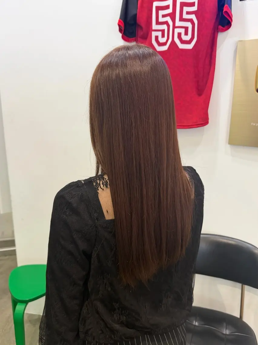 ロング カラー ベージュカラー トリートメント いたがき ひであきのヘアスタイル