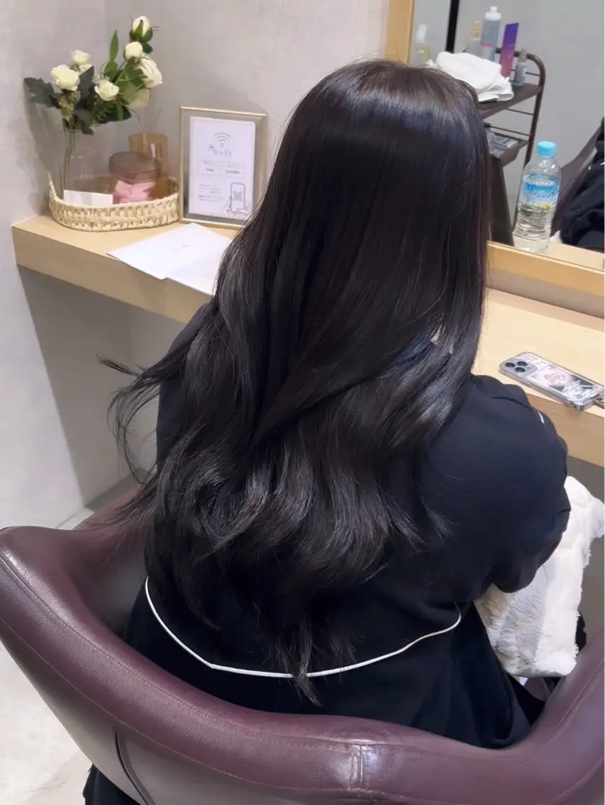 ロング カット ヘアカラー トリートメント Marin🐩 /髪質改善 カラーのヘアスタイル