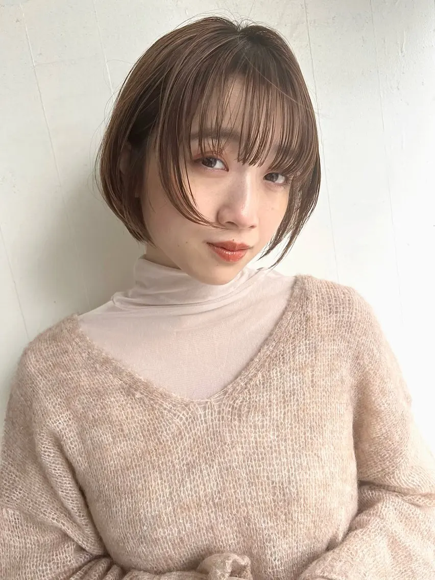 ショート カラー ヘアアレンジ hazuki🐈⬛ 透明感カラーのヘアスタイル
