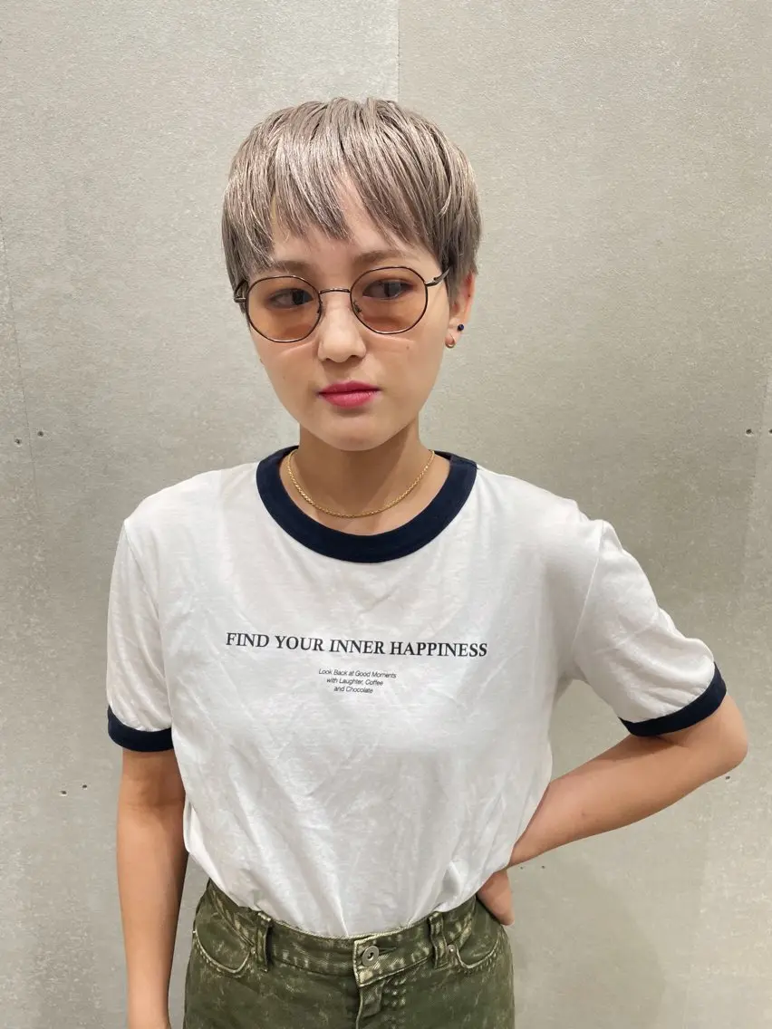 ショート カラー カット ヘアカラー トリートメント ヘアセット センスをお届けします 大谷将生infpのヘアスタイル
