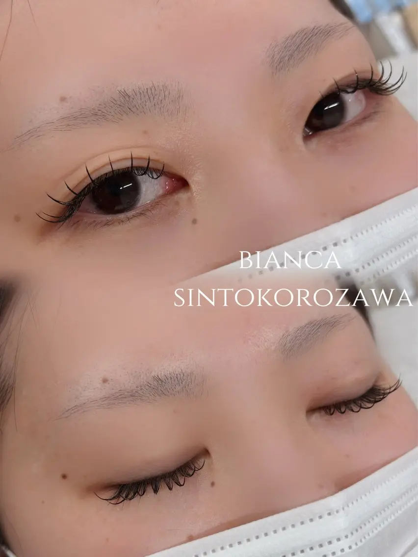 【💕垢抜けセット💕】マツエク100本or120本+眉Wax脱毛【新所沢/狭山/マツエク/束感/眉スタイリング】の写真