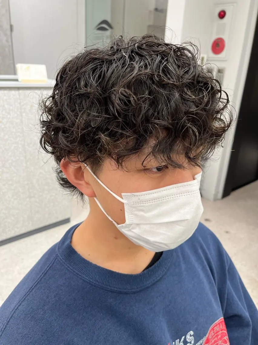 パーマ メンズ カット パーマ 🍐シャドウパーマ メンズ特化/守岡🍐のヘアスタイル