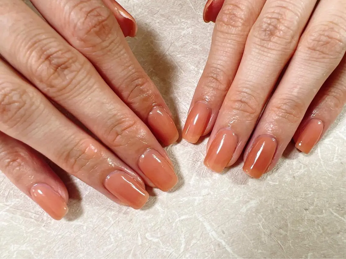 ネイル ワンカラーネイル ハンドネイル kiki nail &brow二子玉川のネイルデザイン