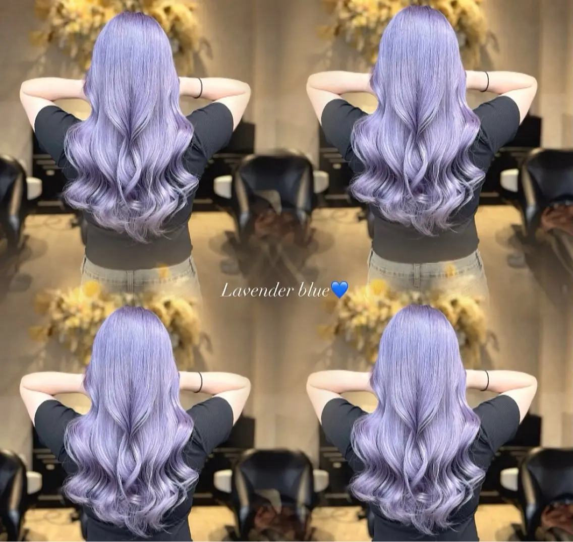 ロング 縮毛矯正 ヘアカラー 璃 音のヘアスタイル