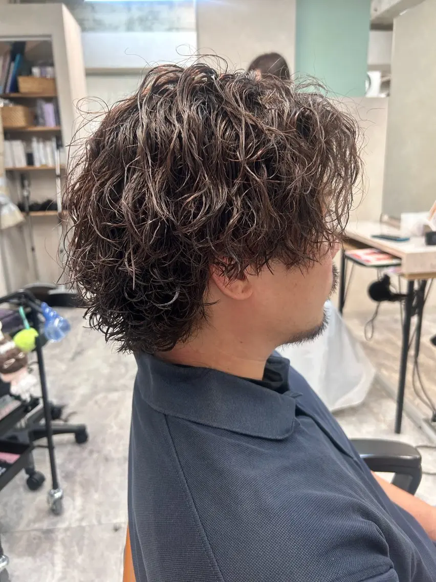 パーマ メンズ メンズパーマ カット パーマ ひかり HAZELのヘアスタイル