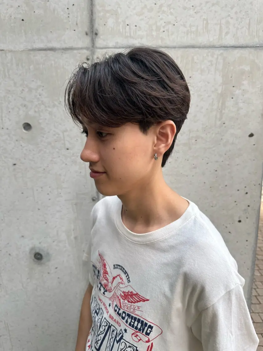ショート パーマ メンズ フェザーパーマ メンズパーマ 高橋大和/ メンズ特化美容師のヘアスタイル