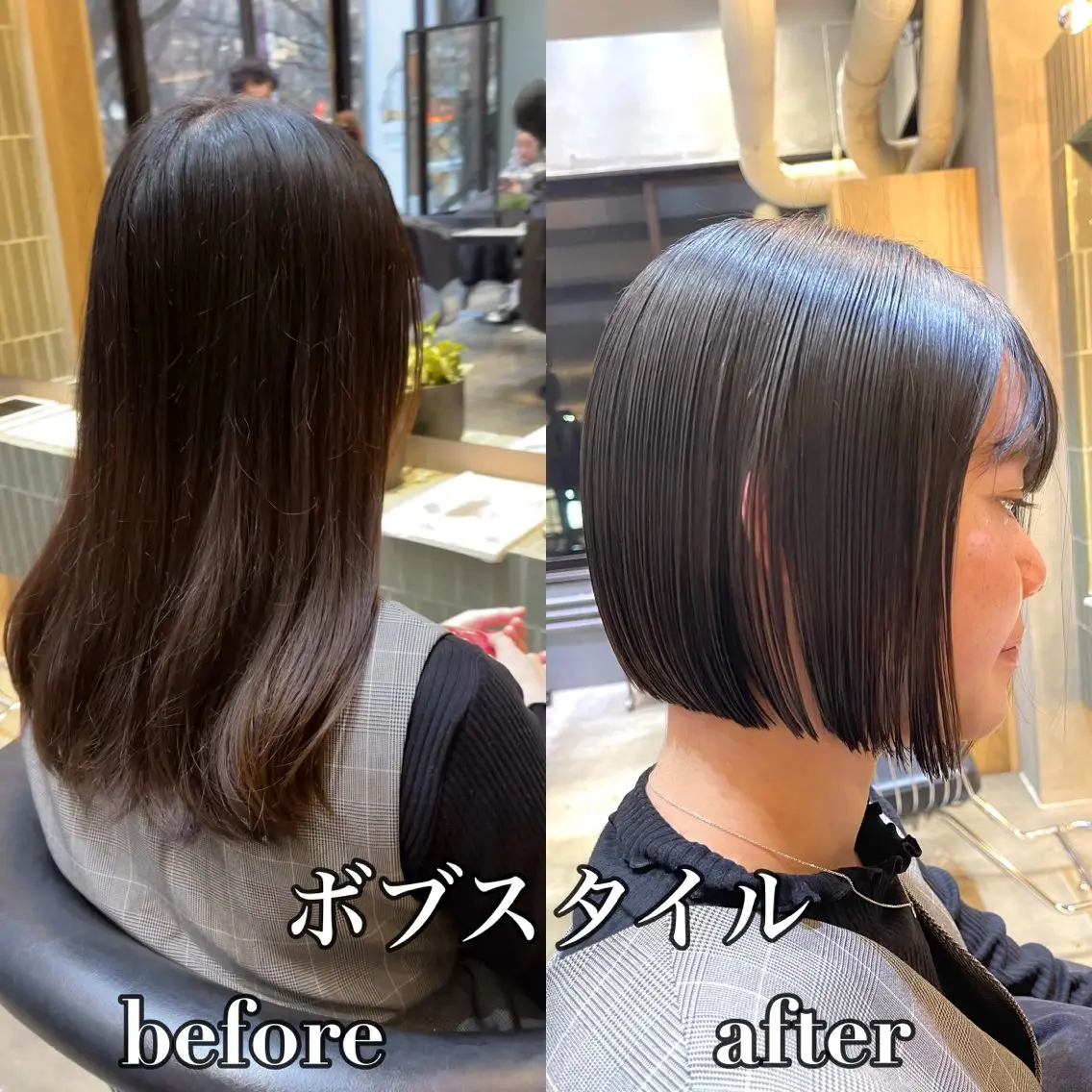 ショート カット トリートメント ✨縮毛矯正　韓国ヘア レイヤー✨大濱快斗のヘアスタイル