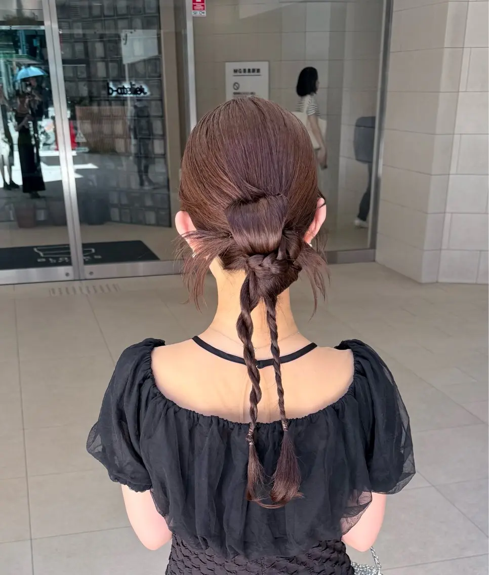 ヘアアレンジ ヘアセット 再現性重視ショート/ レイヤー/ヘアセットのヘアスタイル