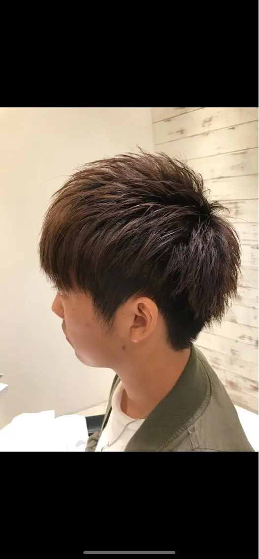 メンズカット+カラーの写真
