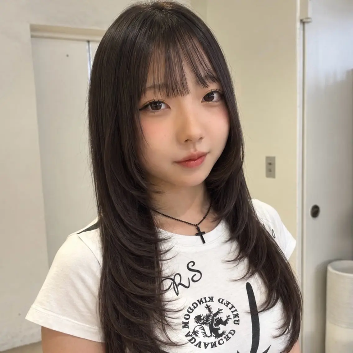カラー カット ヘアカラー 透明感カラー/レイヤ ーカットりこ🤎🫧のヘアスタイル