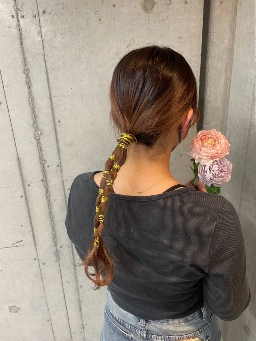 ロング ヘアアレンジ ヘアセット 美髪× ヘアセット✨Araiのヘアスタイル