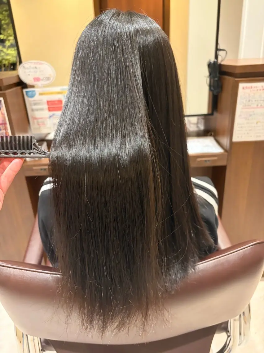 ロング 縮毛矯正 🫧ナチュラル矯正 /カラー🫧あやりのヘアスタイル