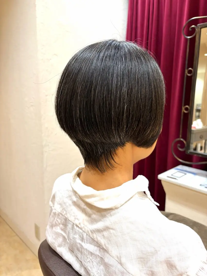 ショート ボブ ショートヘア 鶴見/星野 夏輝のヘアスタイル