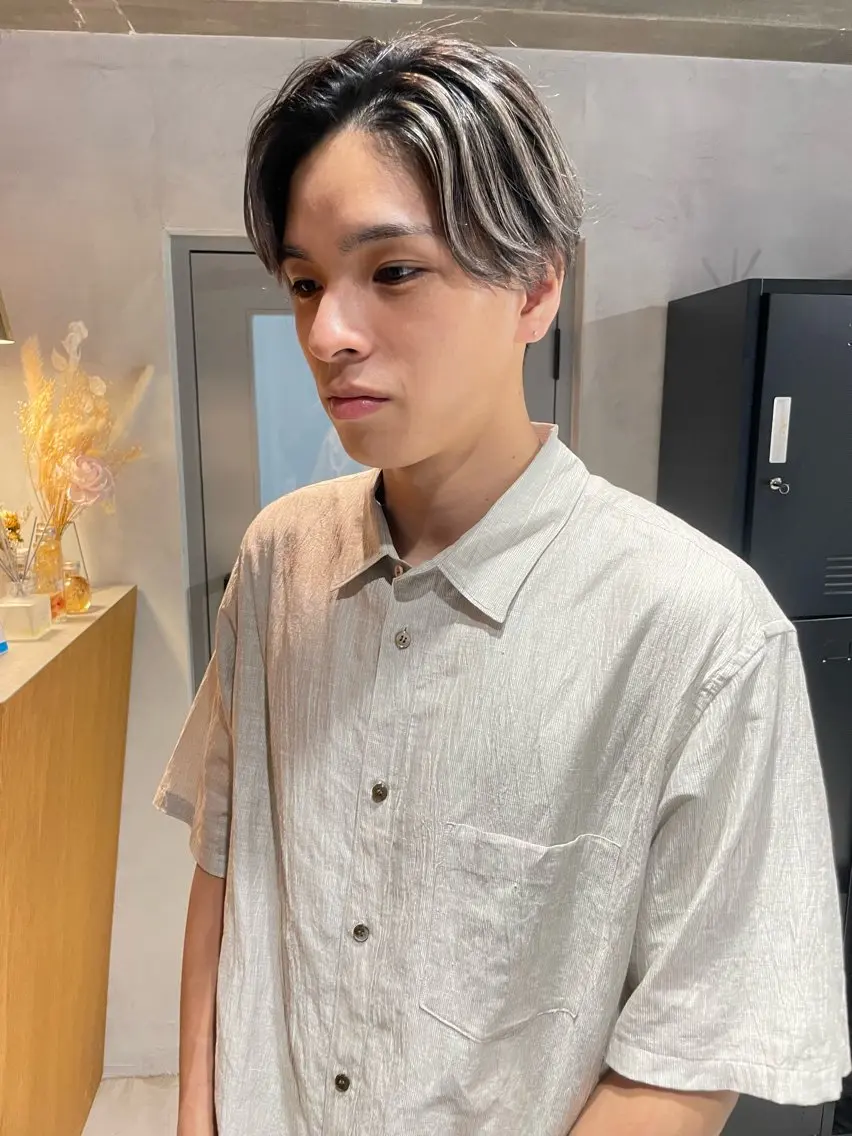 ショート カラー パーマ ヘアアレンジ メンズ キッズ ネイル マツエク・マツパ アイブロウ カット ヘアカラー トリートメント ヘアセット メンズ特化 しゅうへいのヘアスタイル