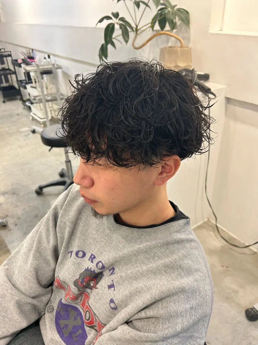 パーマ メンズ メンズ清潔感のプロ 💈メンズパーマ藤田のヘアスタイル