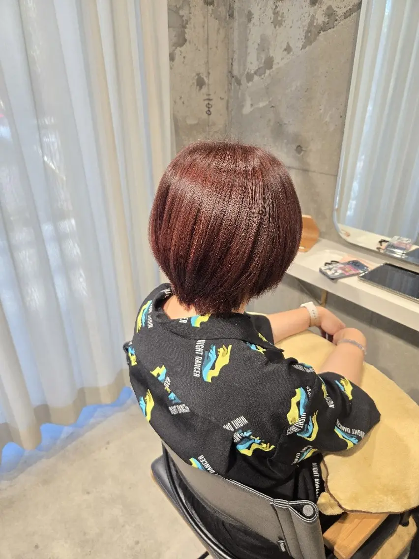 カラー ベージュカラー ピンクカラー ピンクベージュ ヘアカラー SHOKO ／Belleのヘアスタイル