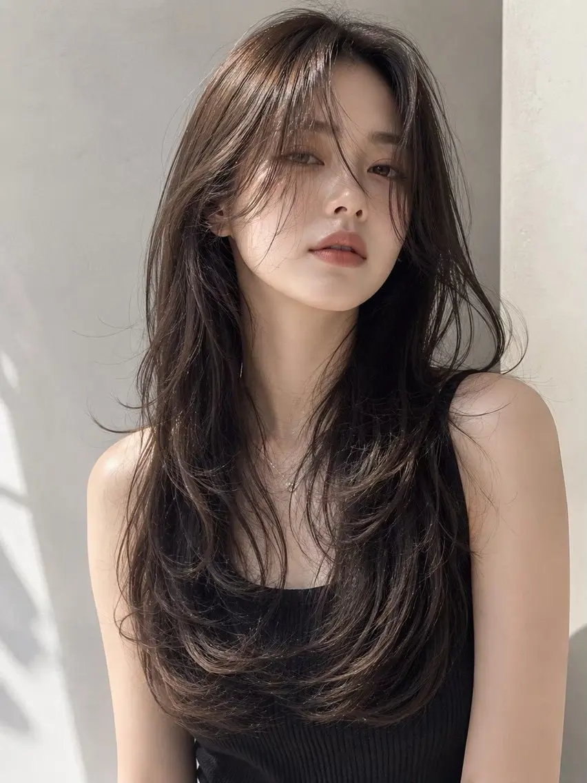 ロング ュィ/ カットモデル募集のヘアスタイル